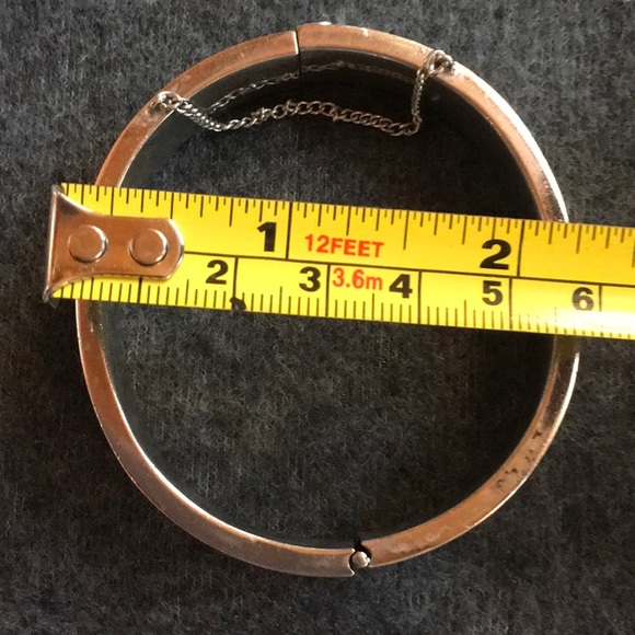 Sterling Bangle Signed - Picture 5 of 6